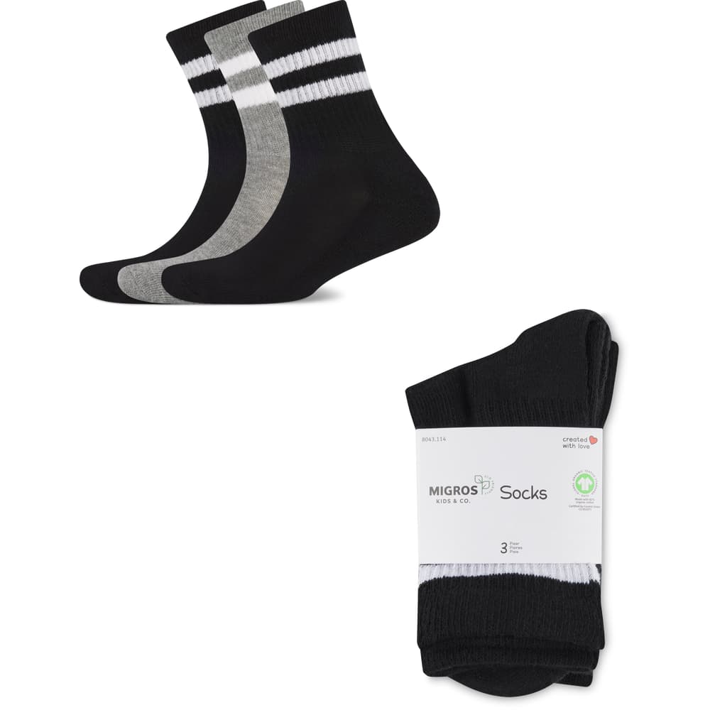 Kids Kinder Sportsocken 3er Pack
