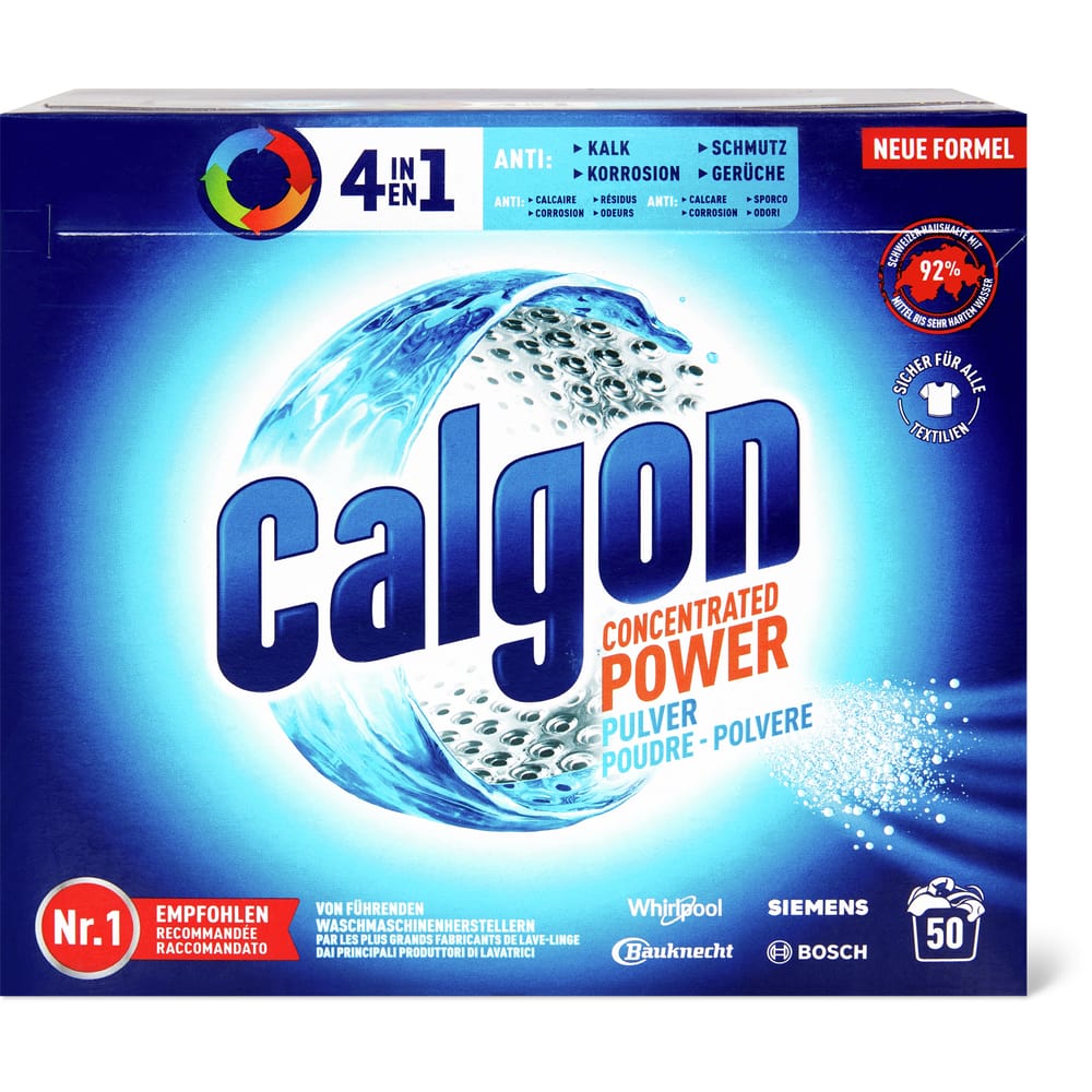 Calgon Concentrated Power Pulver gegen Kalk 50 Waschgänge