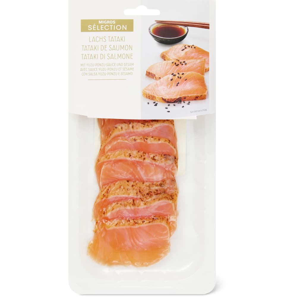Migros Sélection Lachs Tataki Ponzu Sesam