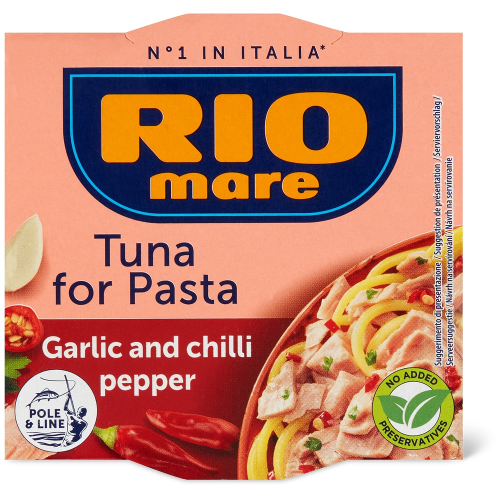 Rio Mare Tuna for Pasta mit Knoblauch und Chili