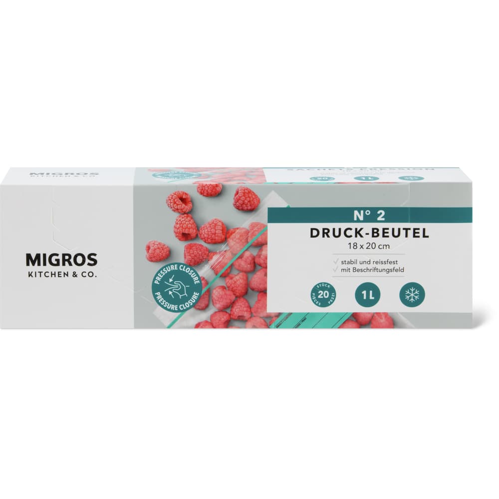Migros Kitchen & Co. N°2 Druck-Beutel 1l, 18 x 22cm