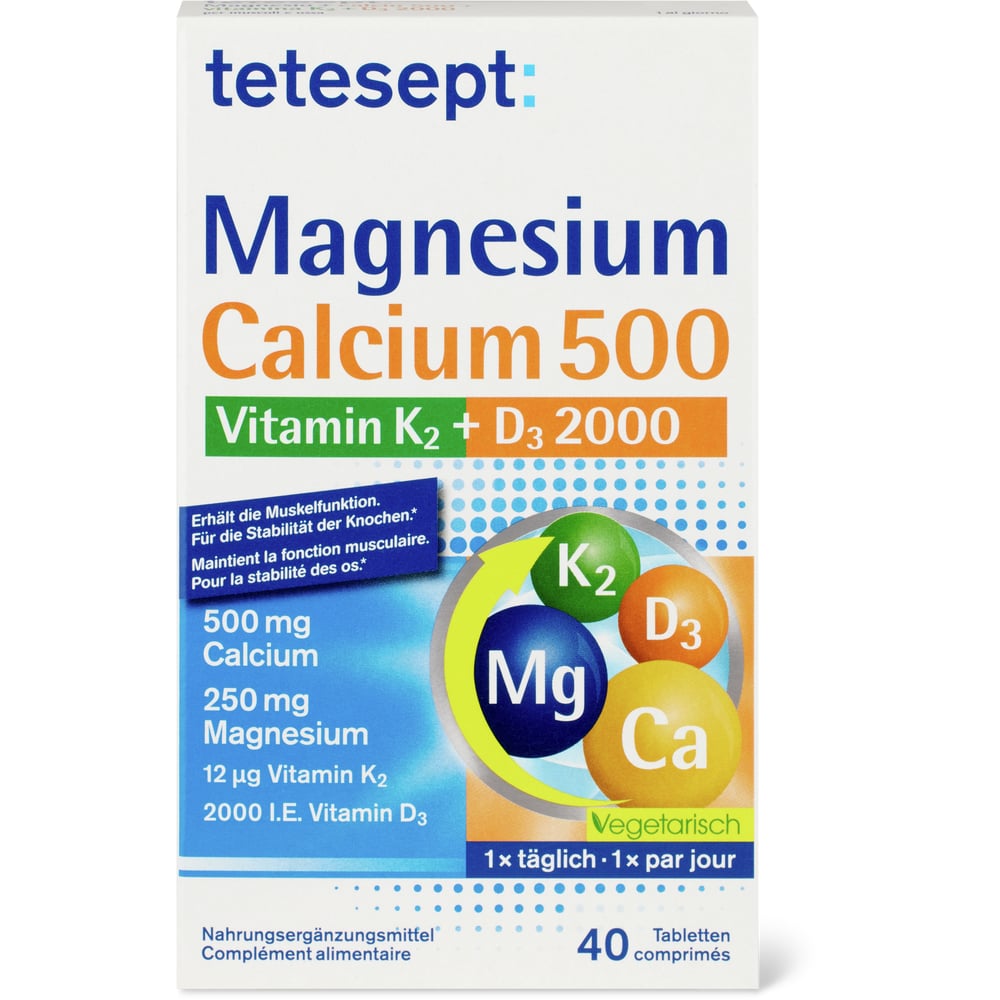 Tetesept Magnesium & Calcium & D3 & K2 Tabletten