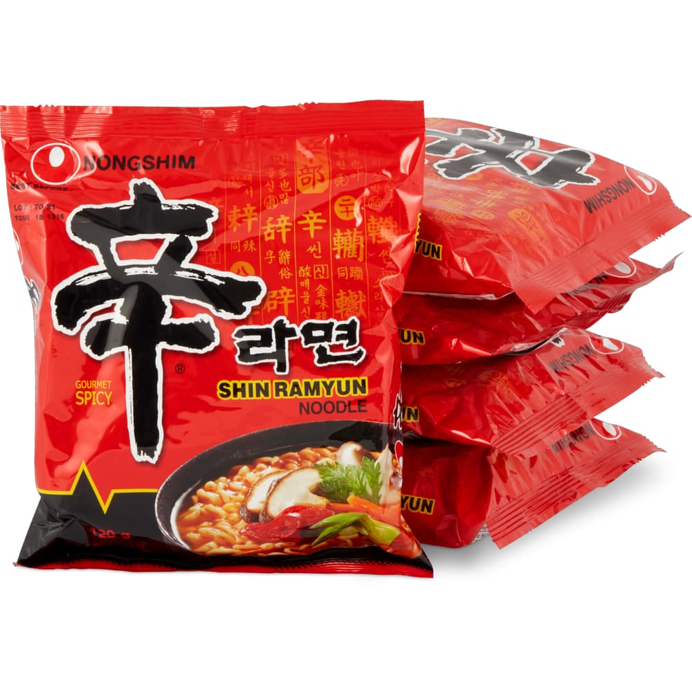 Nongshim Shin Ramyun Nudelsuppe Heiss und Würzig