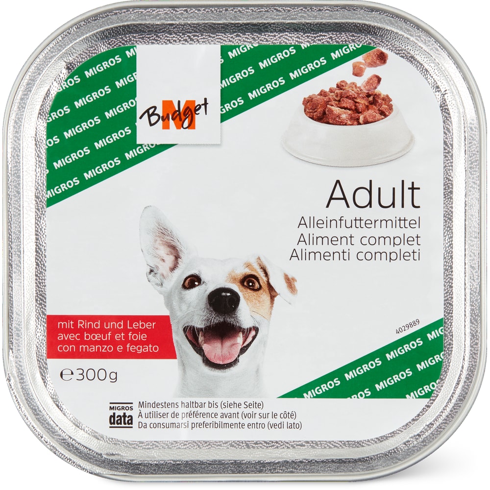 M-Budget Adult Häppchen in Gelée mit Rind und Leber