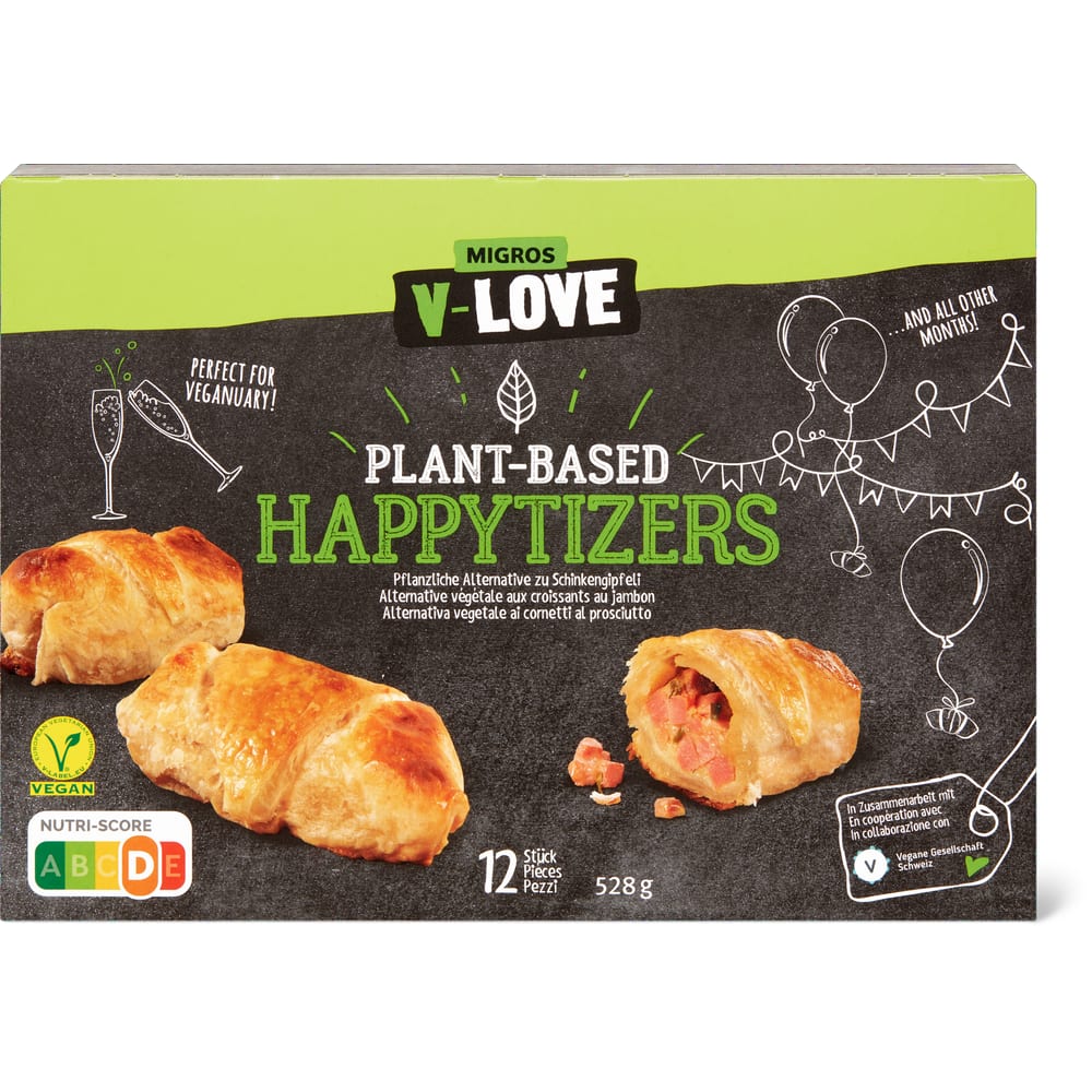V-Love Pflanzliche Alternative zu Schinkengipfeli Vegan