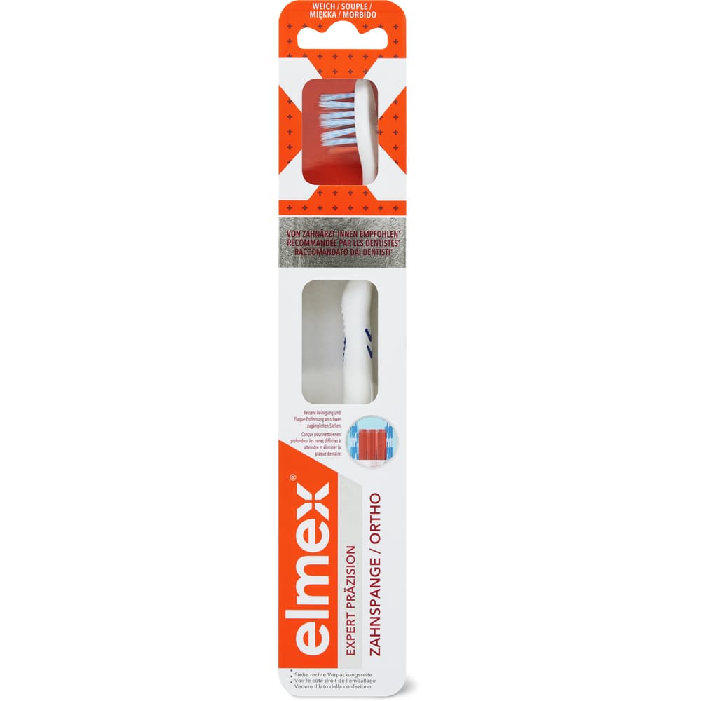 Elmex Expert Präzision Zahnspange Zahnbürste sanft