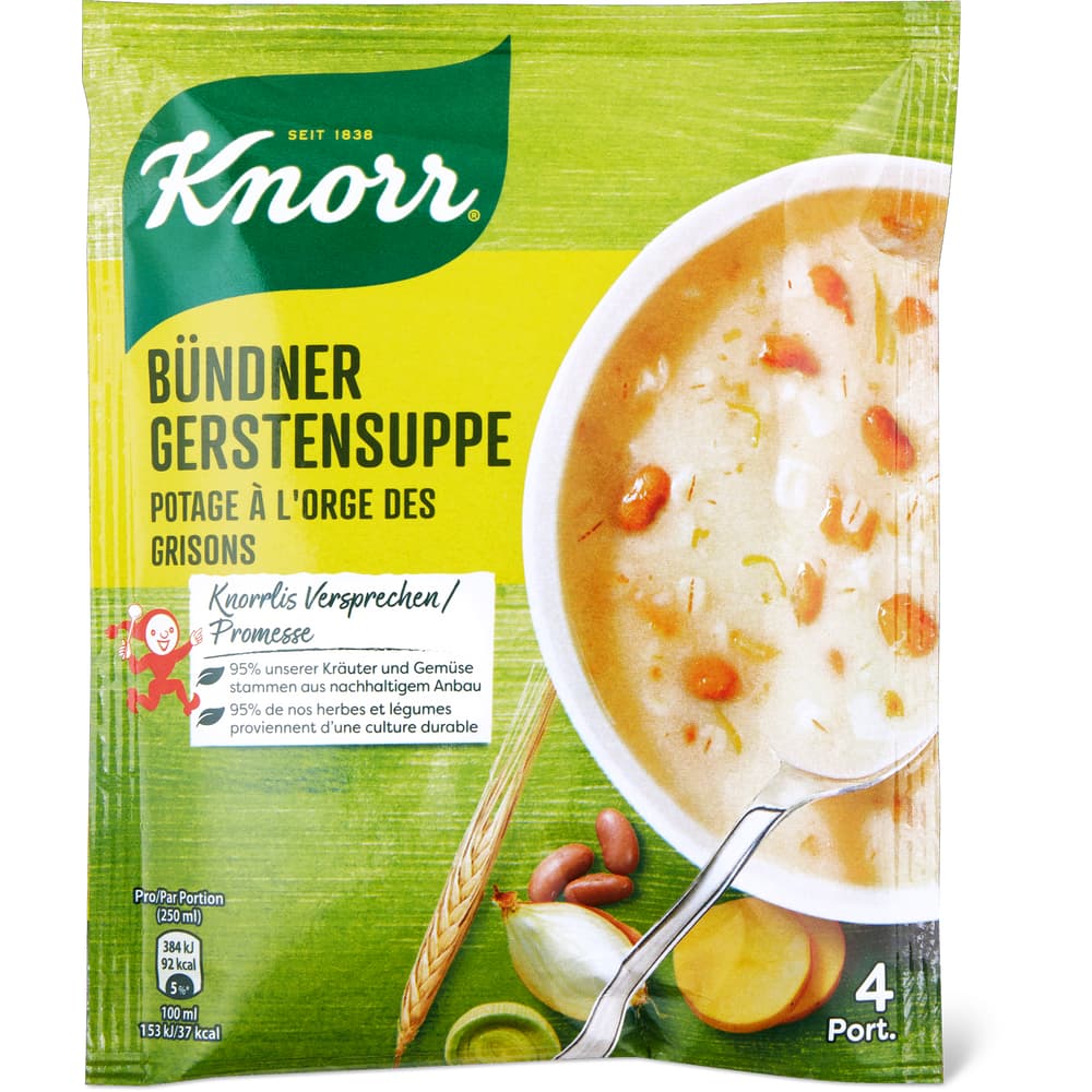 Knorr Bündner Gerstensuppe 1L / Zub. 10 Min.