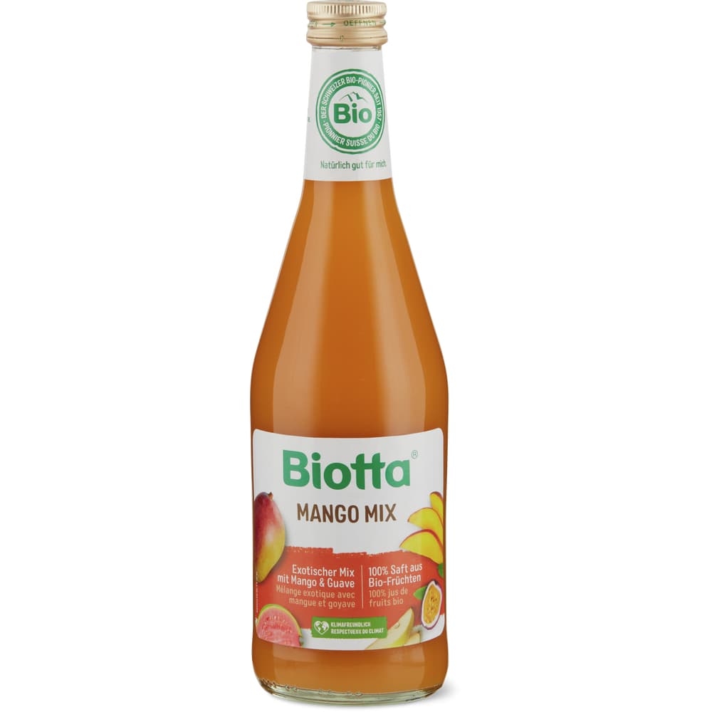 Biotta Mango Mix Bio, mit Mango & Guave, vegan