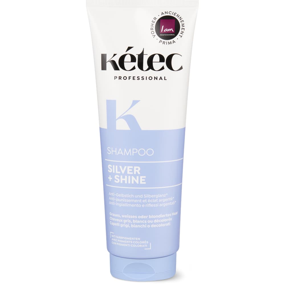 Kétec Silver & Shine Shampoo graues, weisses oder blondiertes Haar