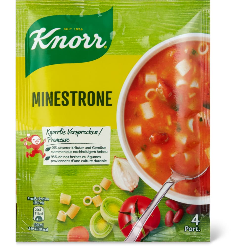 Knorr Minestrone Suppe mit Gemüse