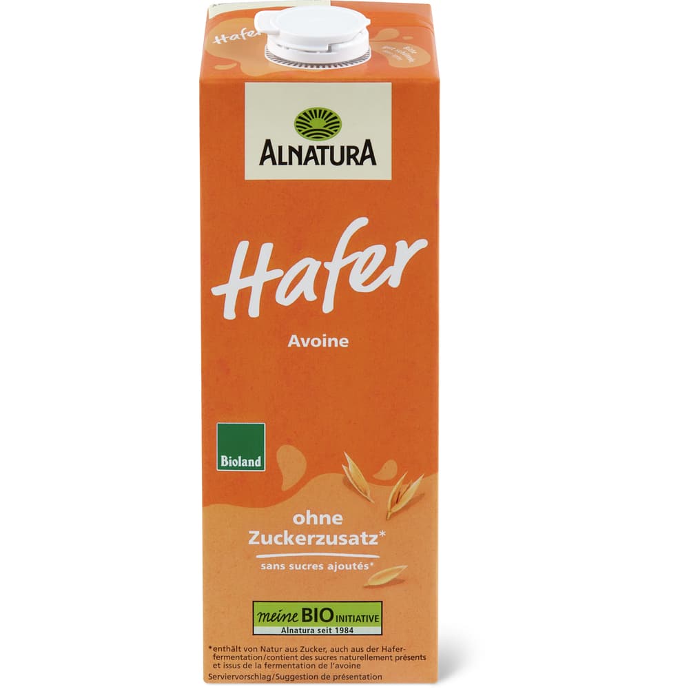 Alnatura Haferdrink Bio, ohne Zuckerzusatz, vegan