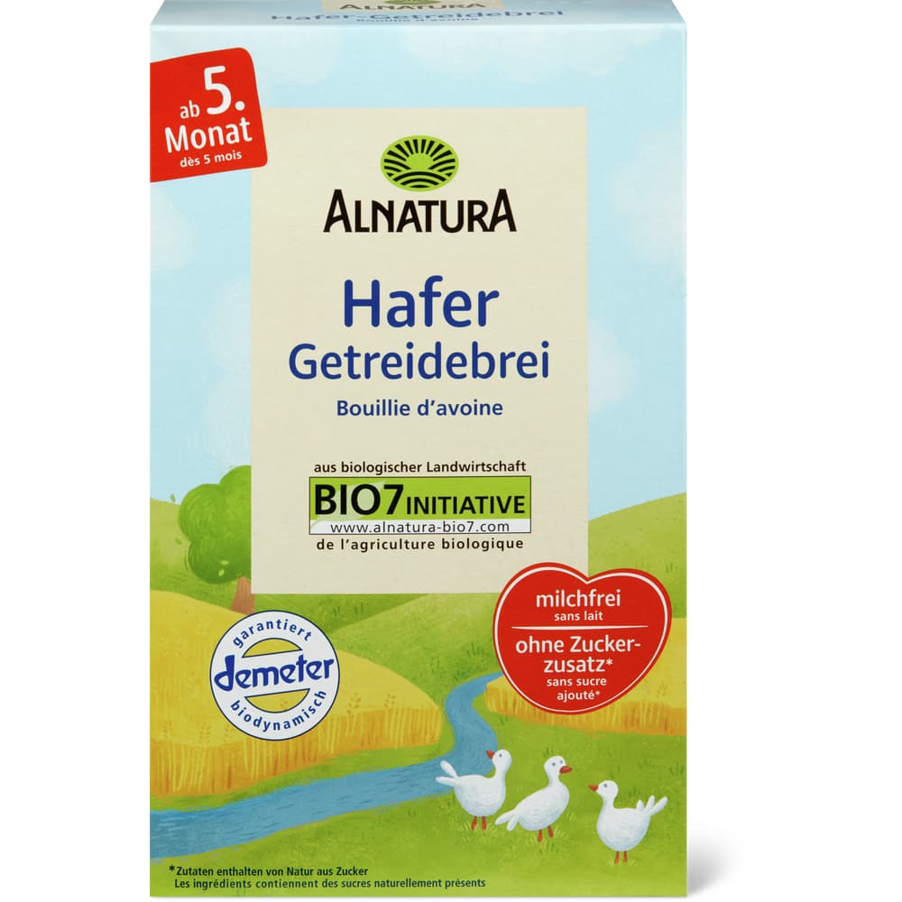Alnatura Demeter Hafer Getreidebrei Ab 5 Monaten