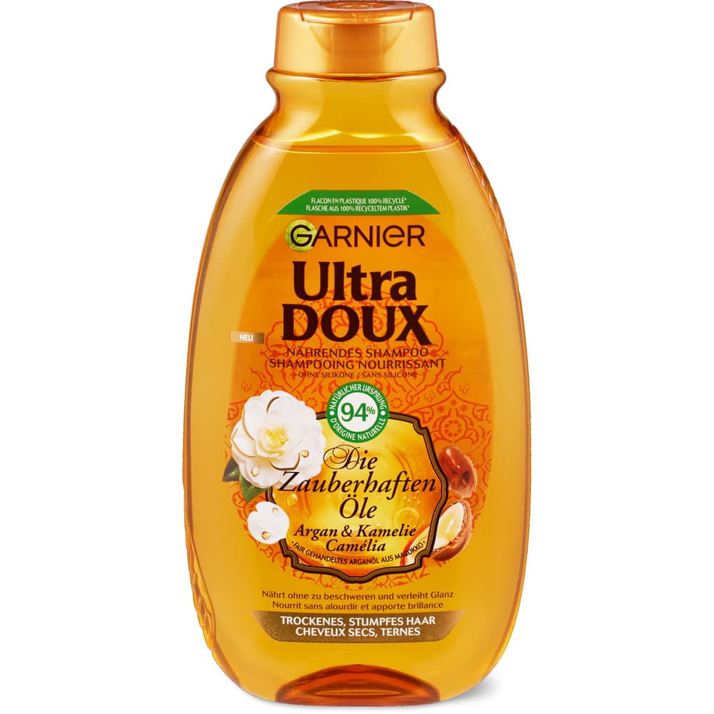 Garnier Ultra Doux Argan & Kamelie Öl Shampoo trockenes, stumpfes Haar