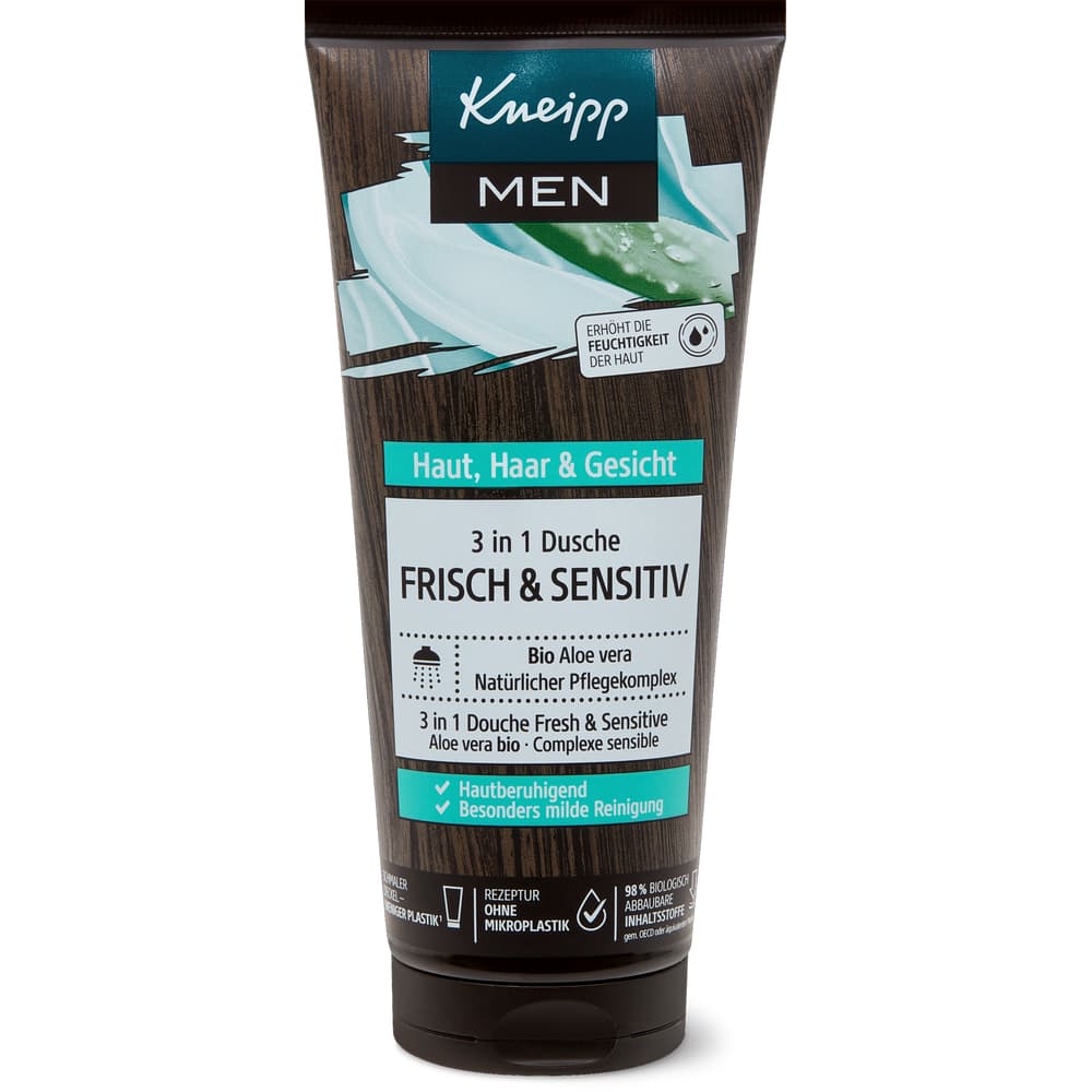 Kneipp Men Frisch & Sensitiv 3in1 Dusche Aloe Vera