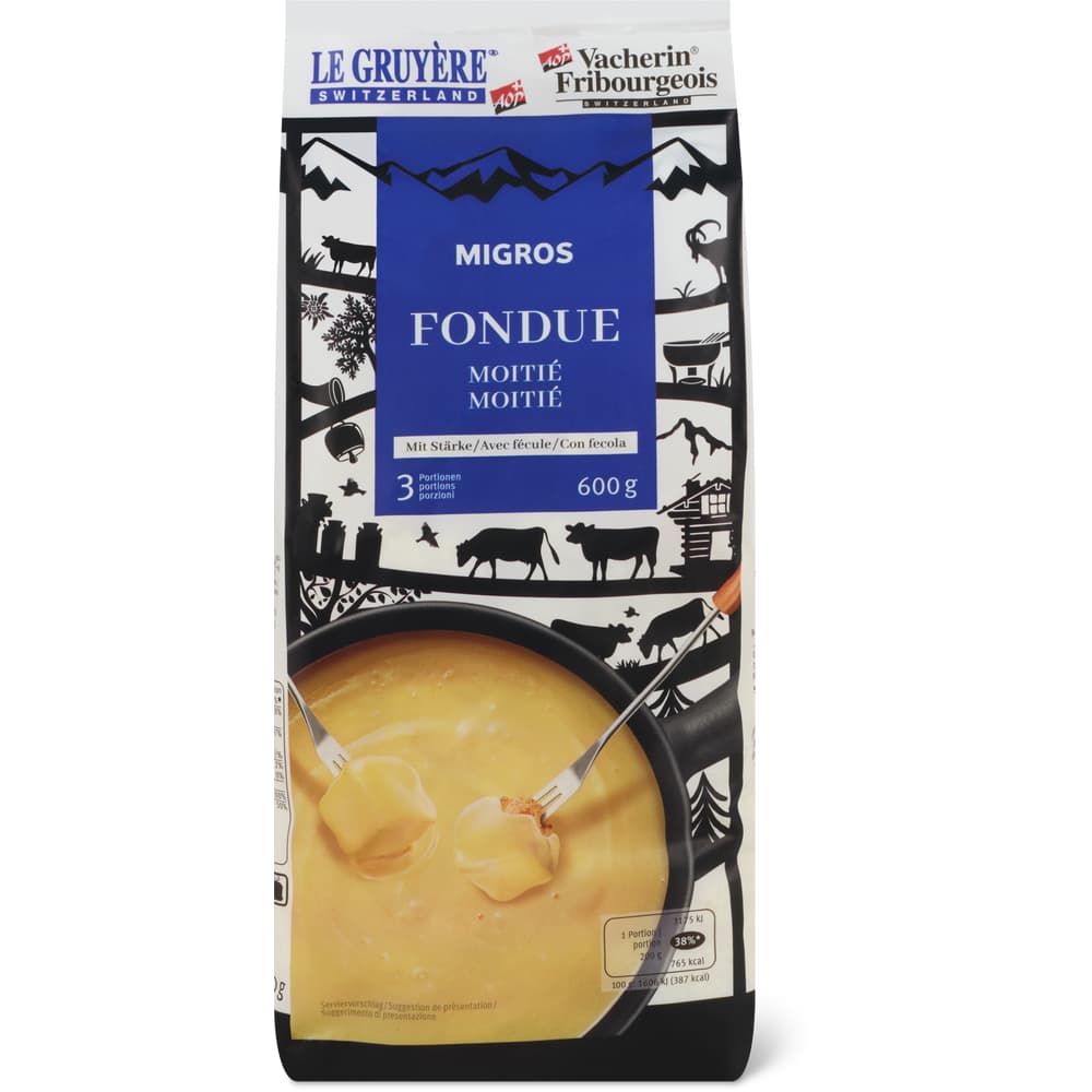Migros Fondue Moitié Moitié mit Stärke