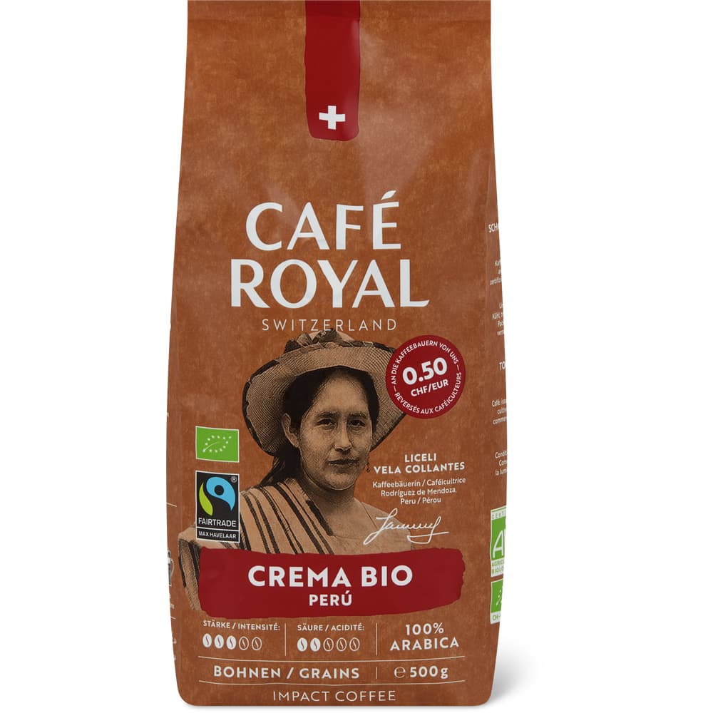 Café Royal Bohnenkaffee Bio, Crema Peru