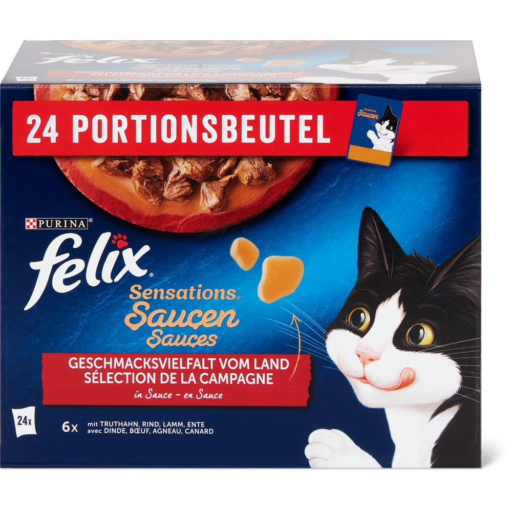 Felix Sensations Saucen Truthahn, Rind, Lamm, Ente