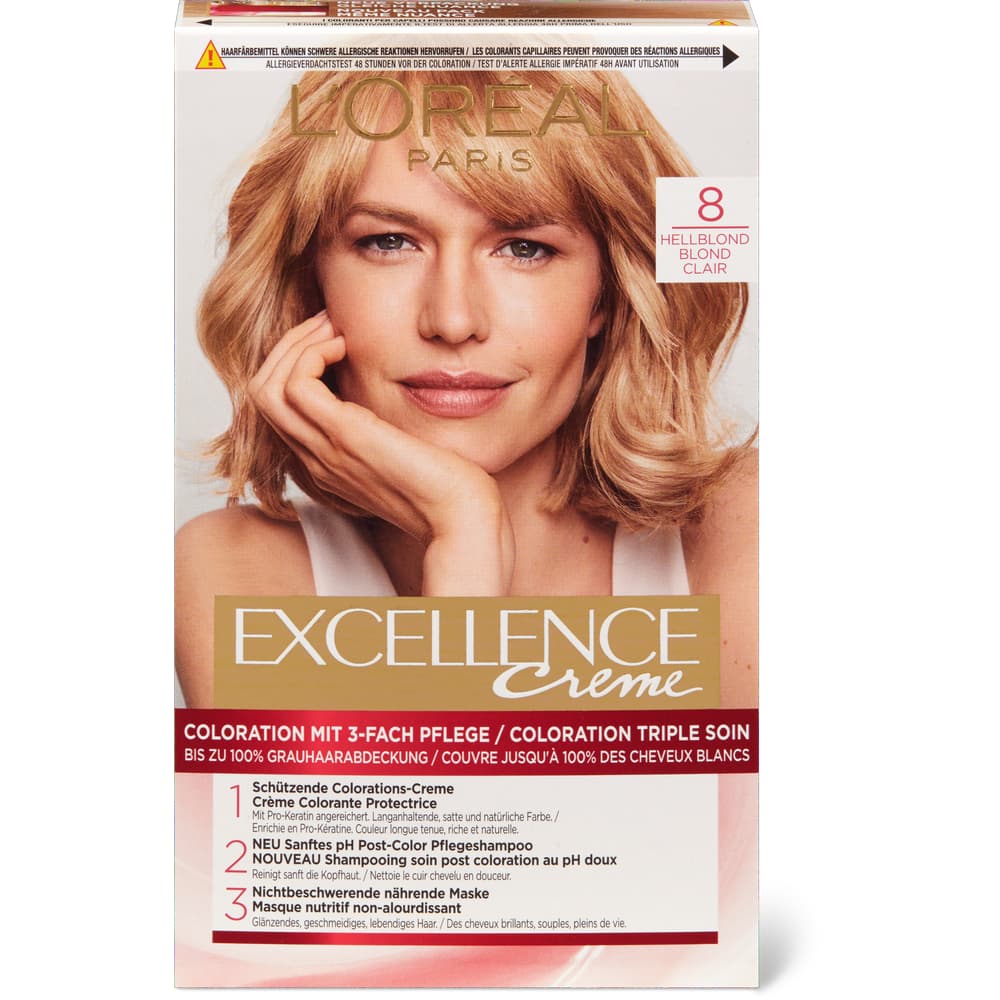 L'Oréal Paris Coloration 8 Hellblond, permanent