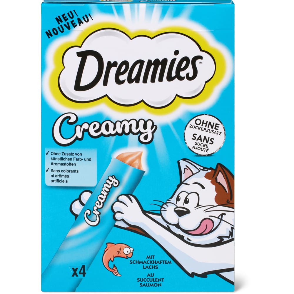 Dreamies Creamy mit Lachs