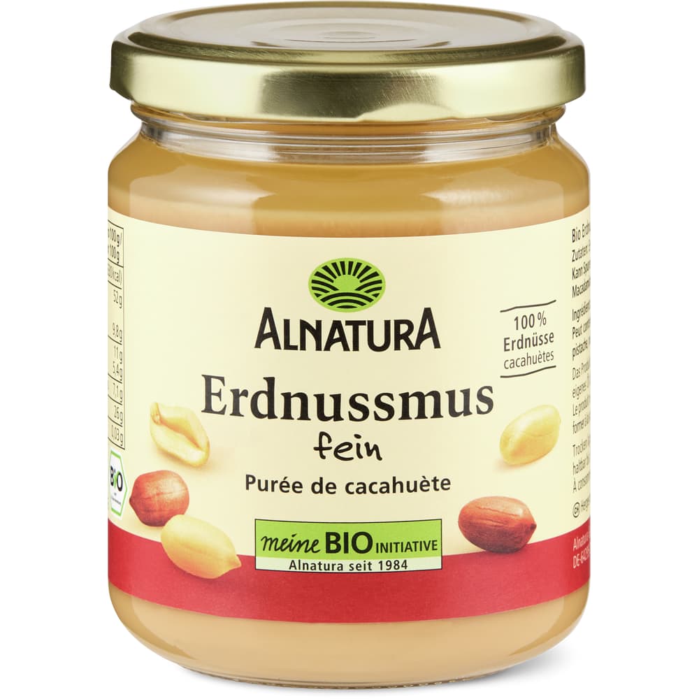 Alnatura Erdnussmus Bio, fein, vegan