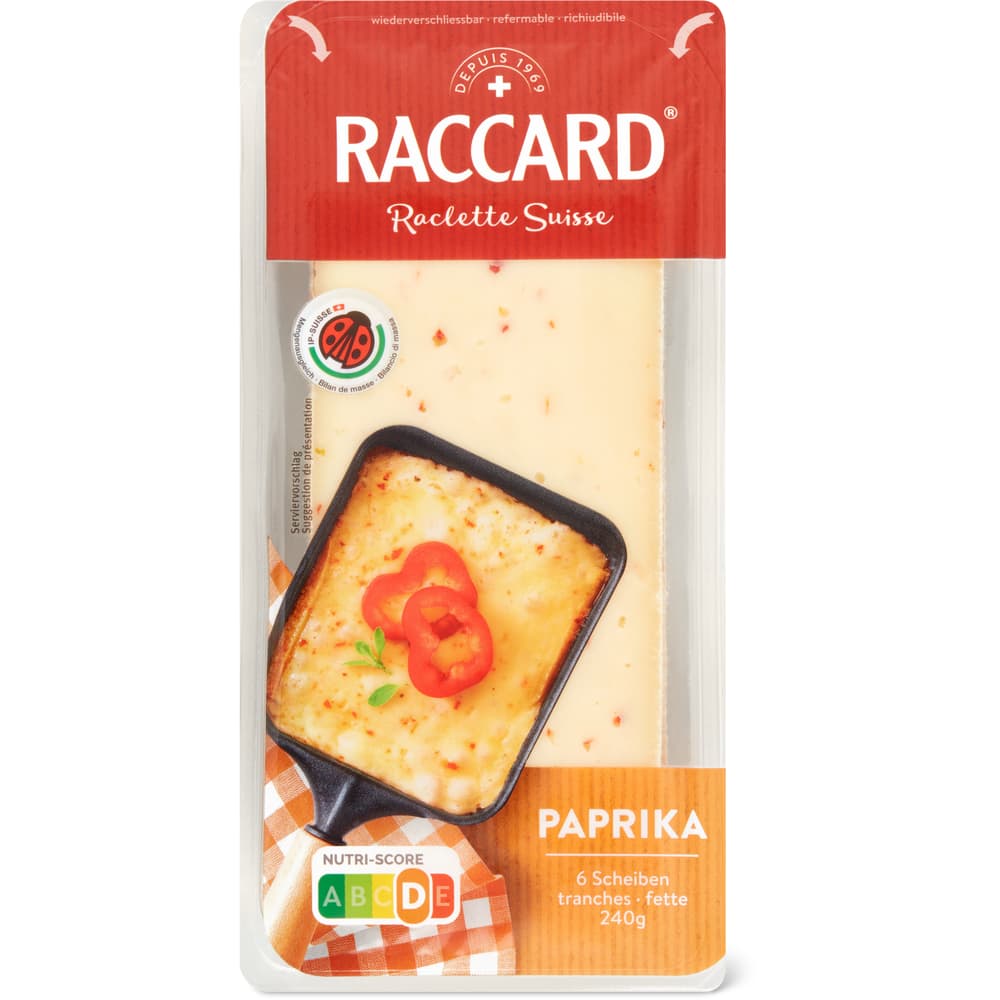 Raccard IP-SUISSE Raclette Paprika - 6 Scheiben