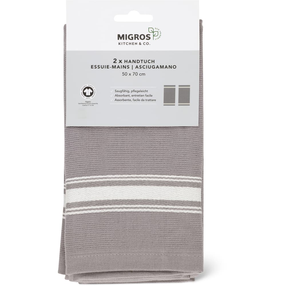 Migros Kitchen & Co. Handtuch grau