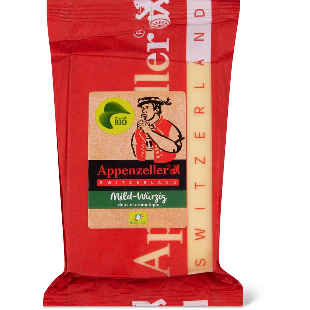 Appenzeller Bio Schweizer Hartkäse, vollfett, mit Rohmilch Mild und Würzig
