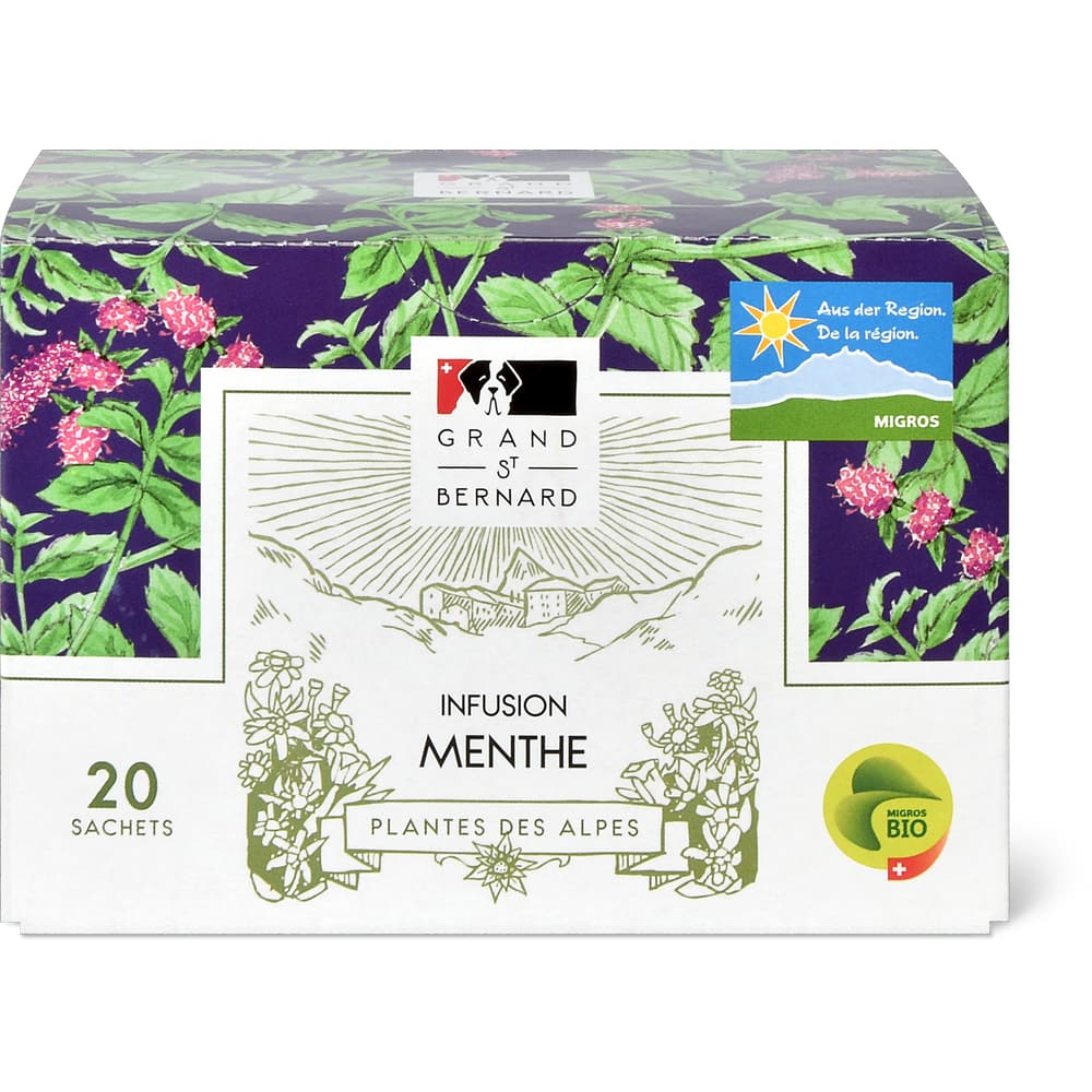 Grand San Bernard Pfefferminztee Aus der Region, Bio