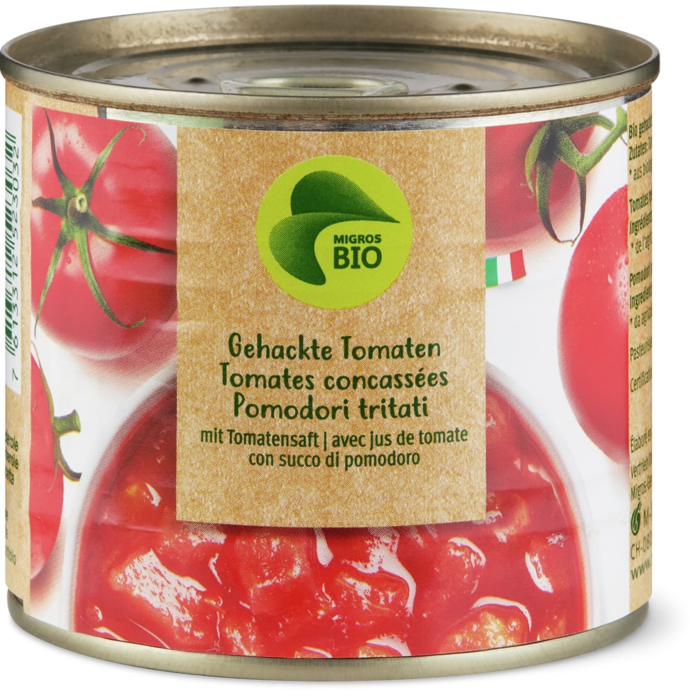 Tomaten Bio, gehackt mit Tomatensaft