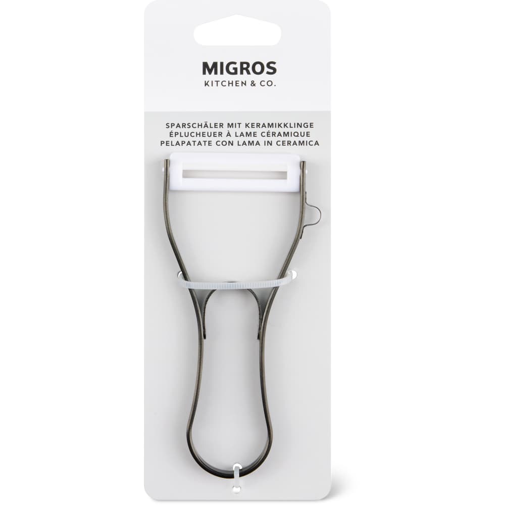 Migros Kitchen & Co. Sparschäler mit Keramikklinge, 12.5cm Länge, 6,2cm Breite