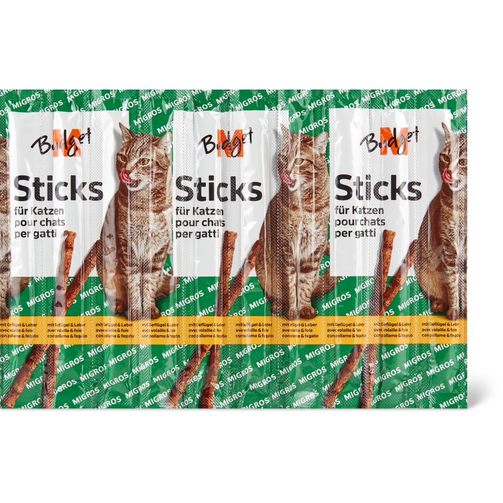M-Budget Katzensticks mit Geflügel und Leber