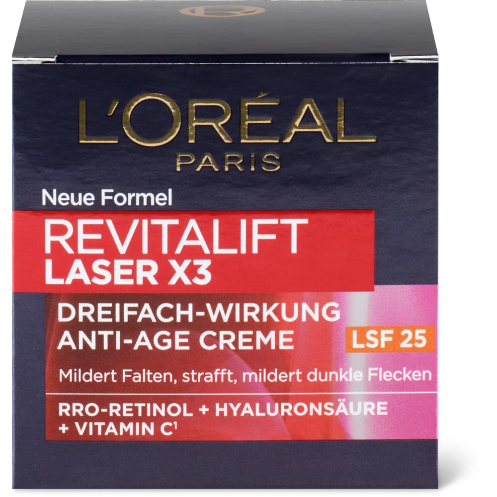 L'Oréal Revitalift Laser X3 Dreifach-Wirkung Anti-Age Tagescreme LSF 25