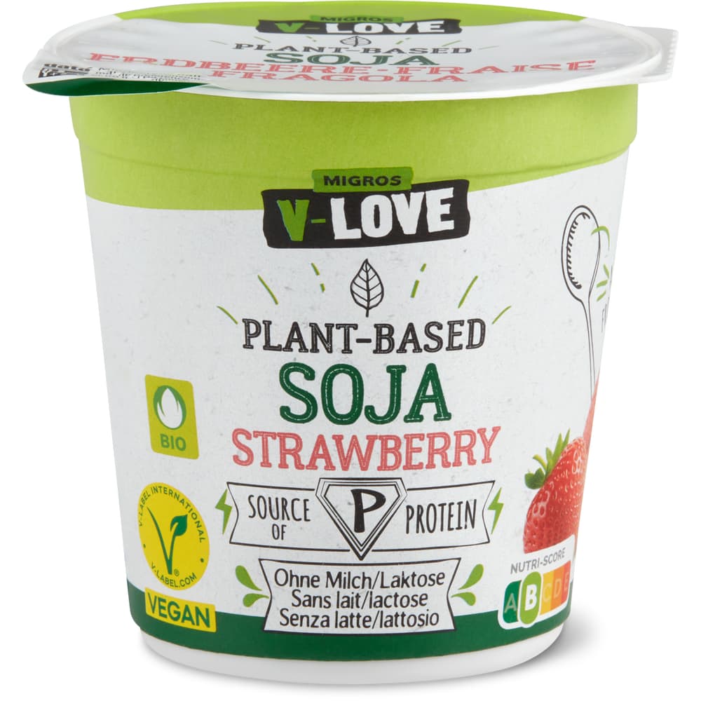 V-Love Bio - Soja Vegurt Erdbeere
