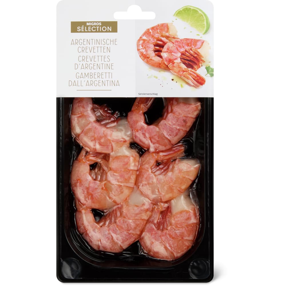 Sélection Argentinische Crevetten rot