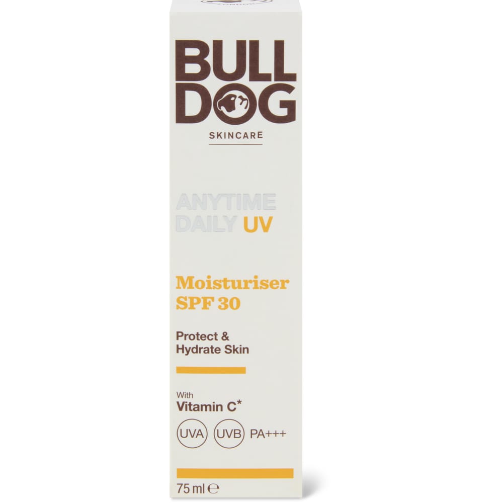 Bulldog Anytime Daily UV Moisturiser SPF 30, Vitamin C