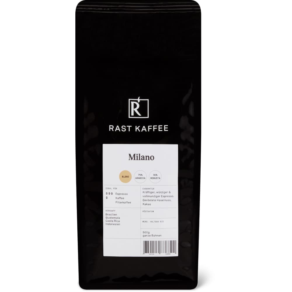 Kaffee Rast Bohnenkaffee Milano