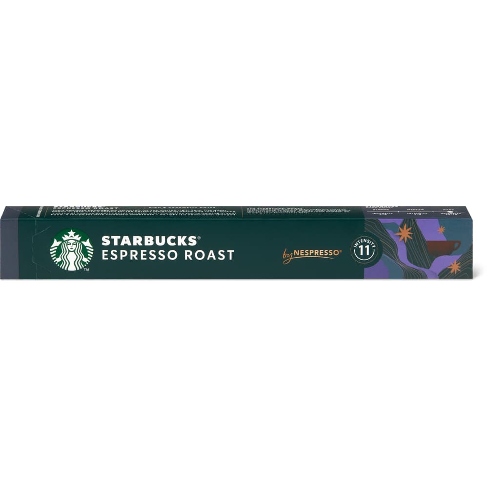 Starbucks By Nespresso® Kaffee-Kapseln aus Aluminium Espresso : Dark Roast