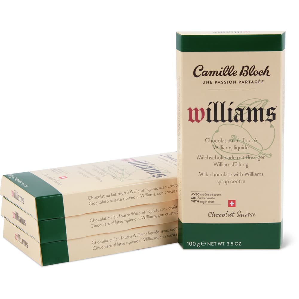 Camille Bloch Williams mit Zuckerkruste Milchschokolade