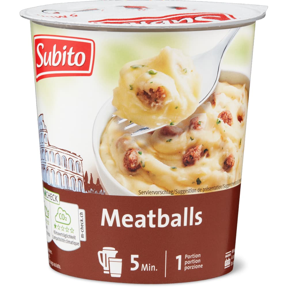 Subito Kartoffelstock mit Hackfleischbällchen