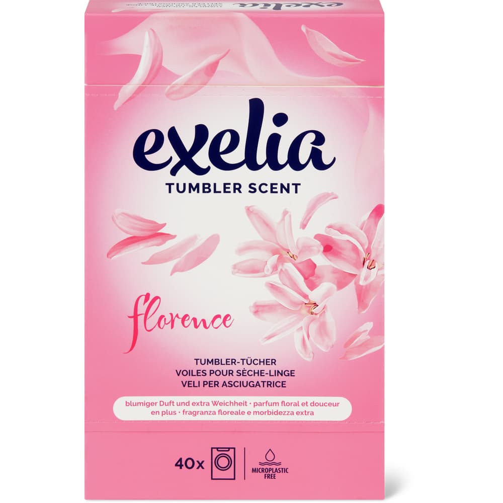 Exelia Rack Exelia · Scented dryer sheets · Florence • Migros