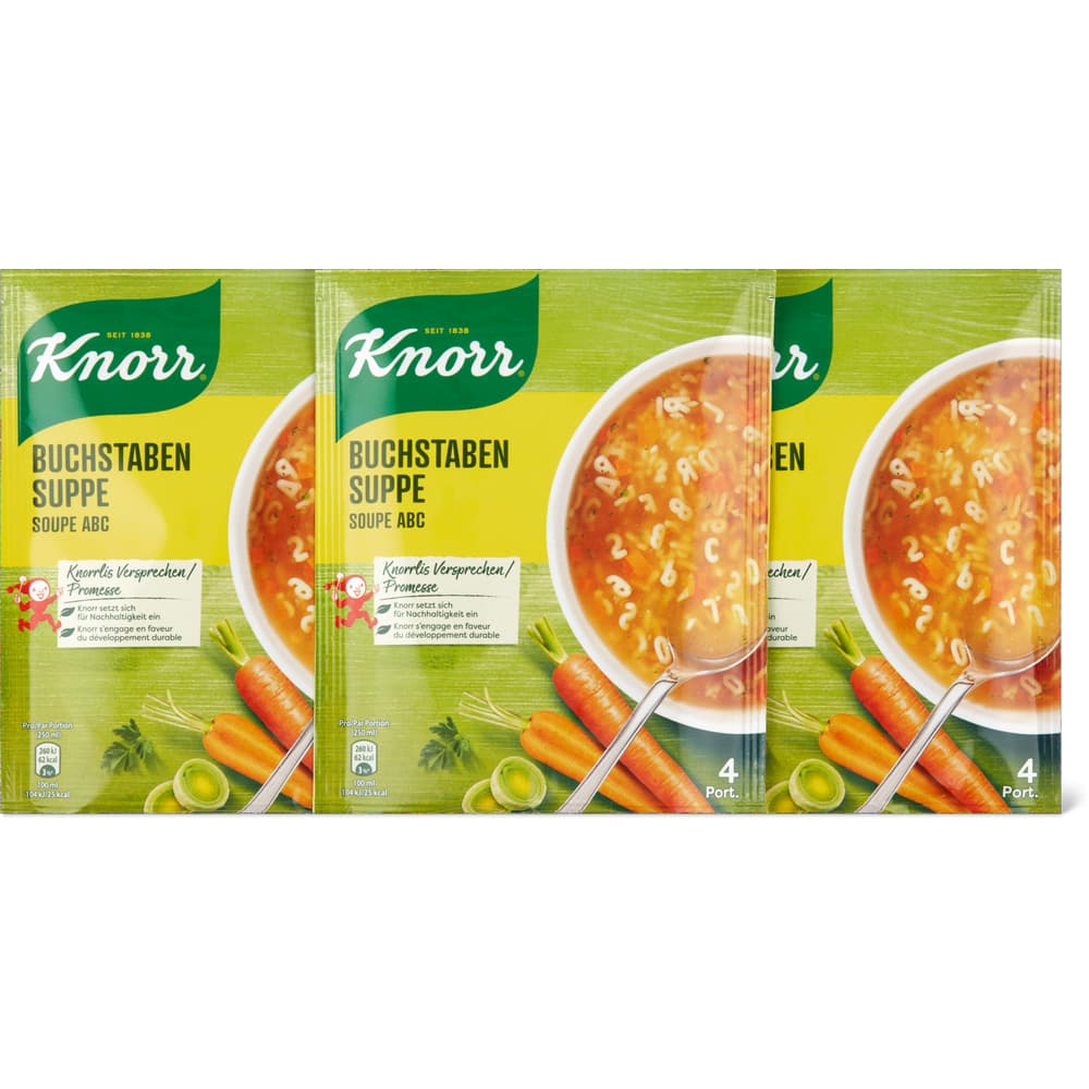 Knorr Buchstabensuppe
