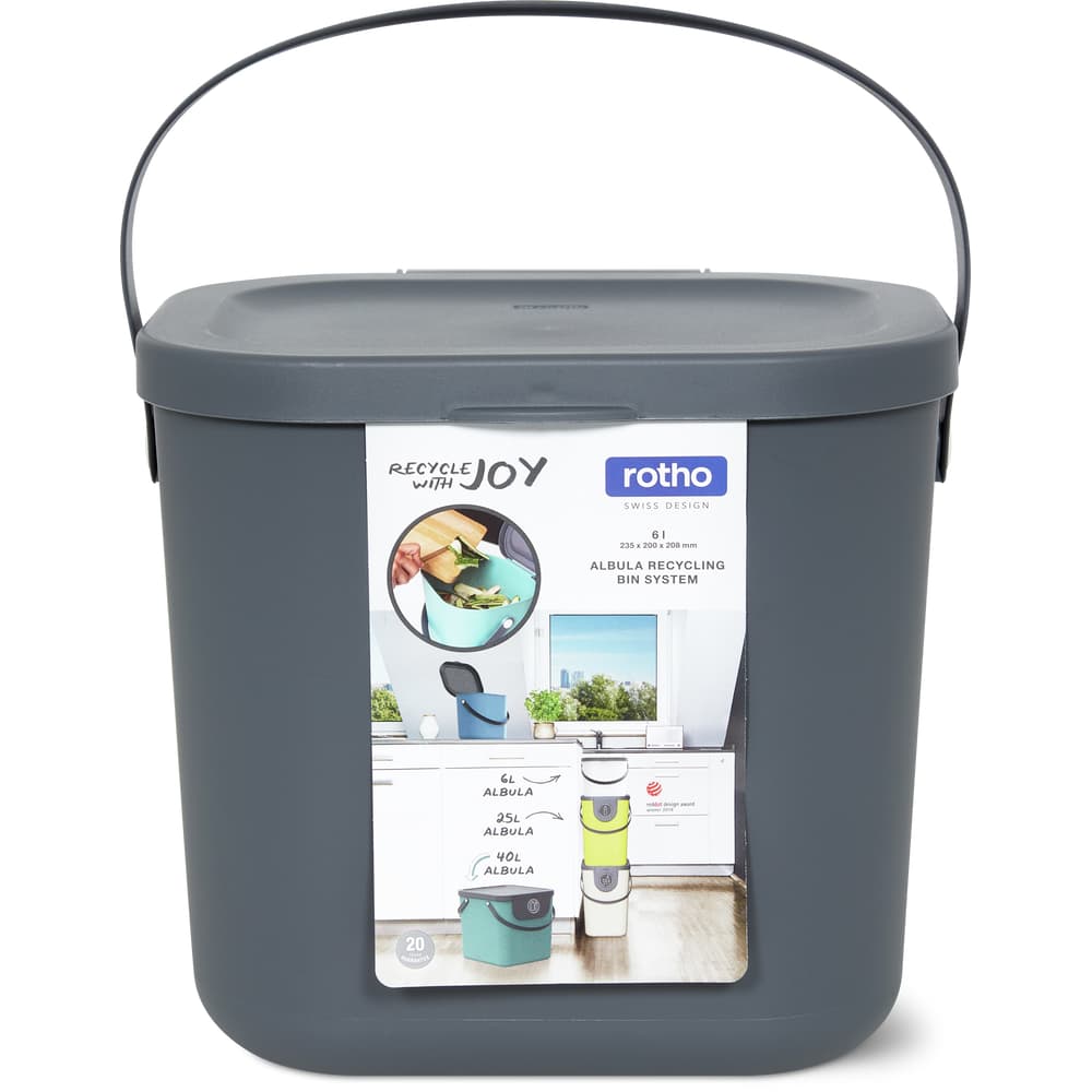Rotho · Seau à compost 6l Anthracite, Rotho • Migros