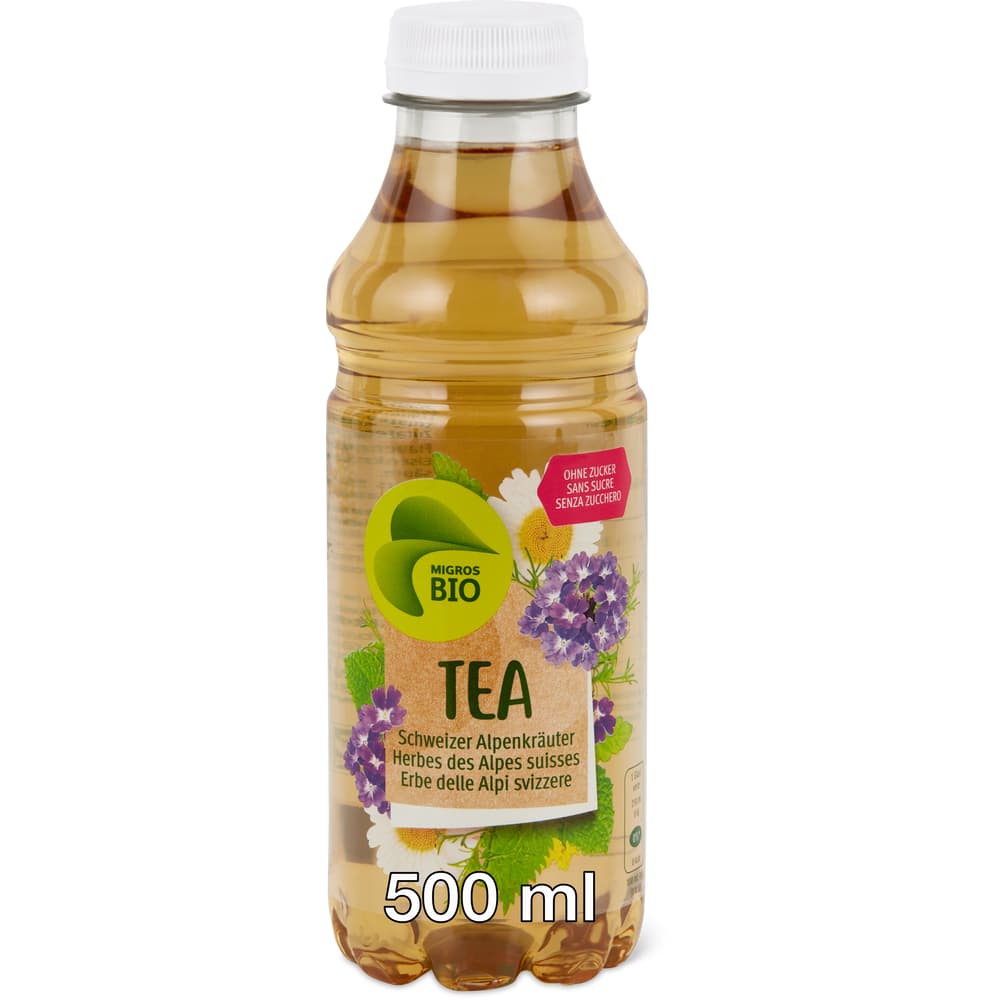 Migros Bio Eistee Schweizer Alpenkräuter - ohne Zucker