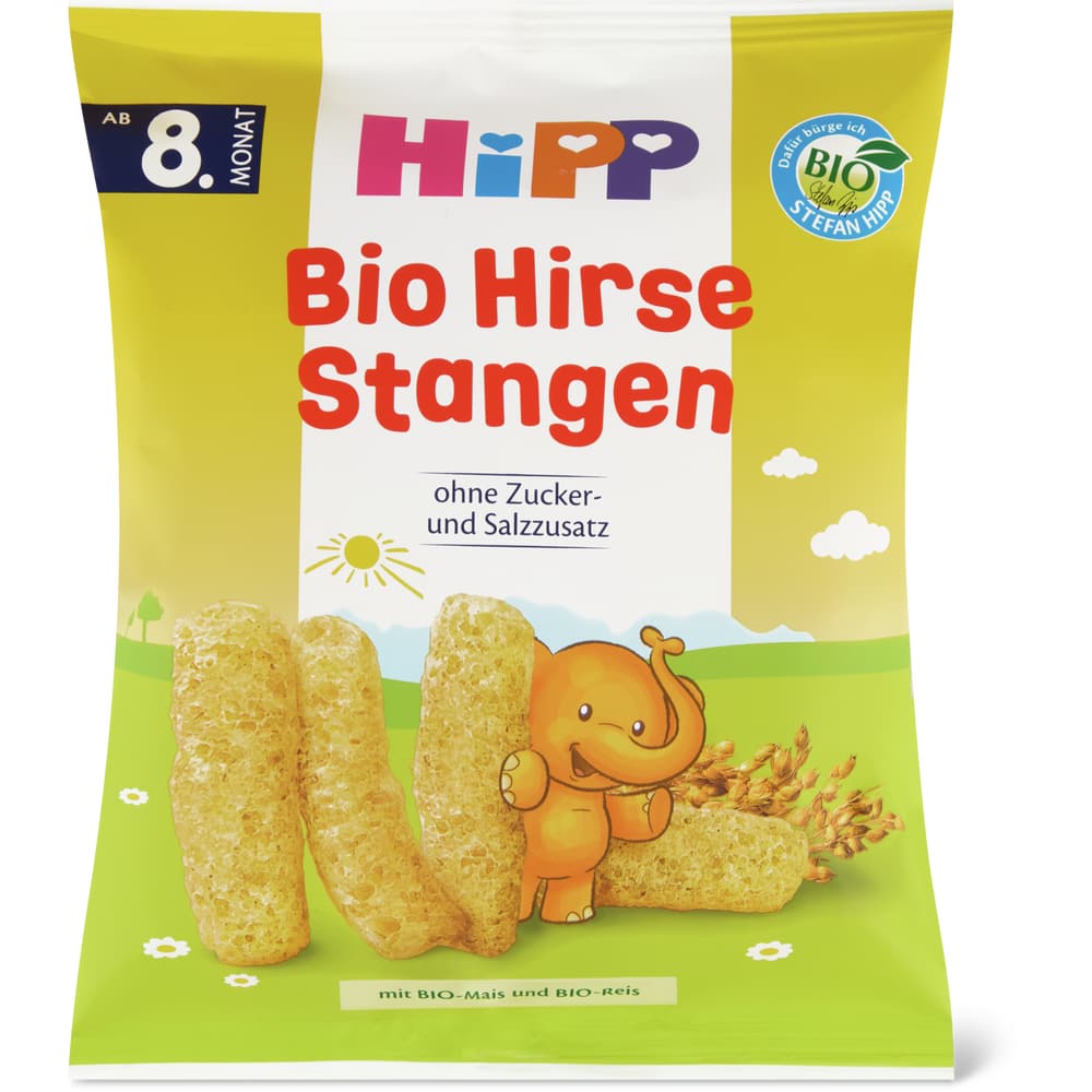 Hipp Hirse Stangen Bio, ab 8 Monaten , ohne Zuckerzusatz