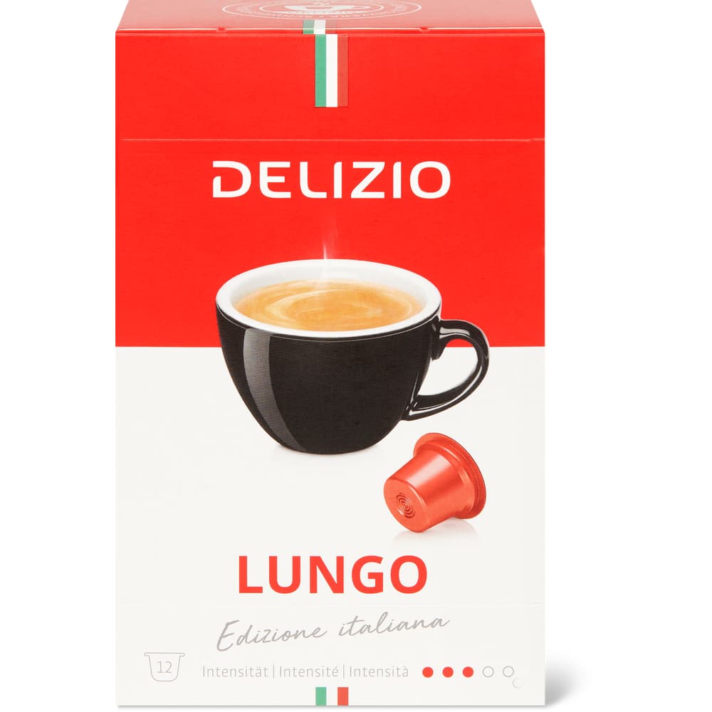 Delizio Lungo Kaffee-Kapseln Lungo Edizione Italiana, System Delizio