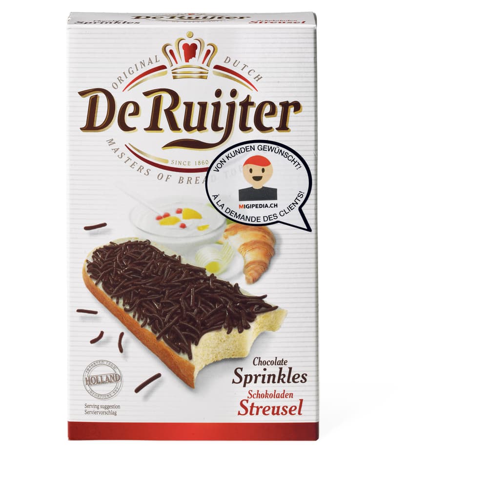 De Ruijter Original Dutch Schokoladen Streusel