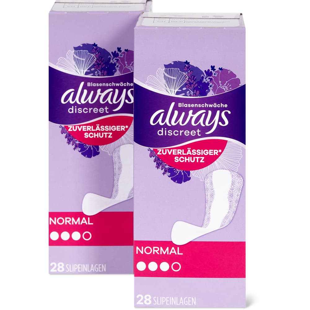 Always Discreet Slipeinlagen Normal, Blasenschwäche