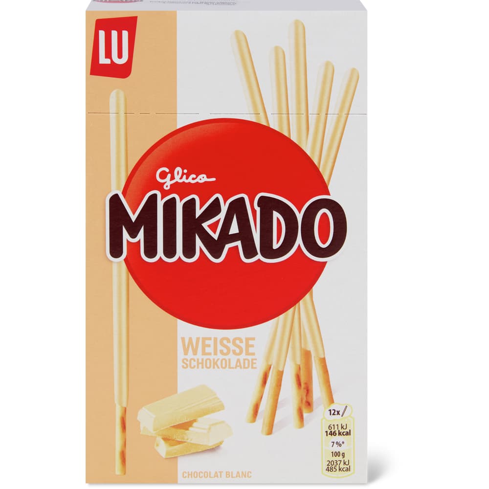 LU Mikado Biscuit überzogen mit weisser Schokolade