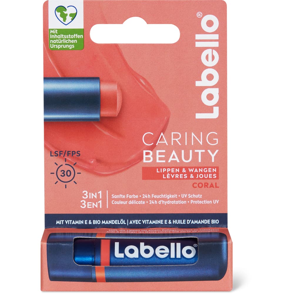 Labello Lippenpflege Caring Beauty Coral LSF 30