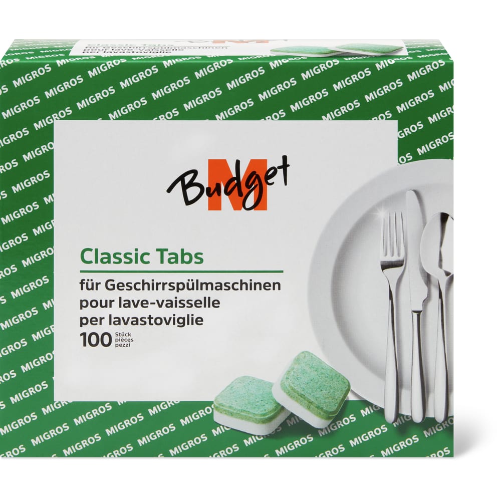 M-Budget Classic Tabs für Geschirrspülmaschine